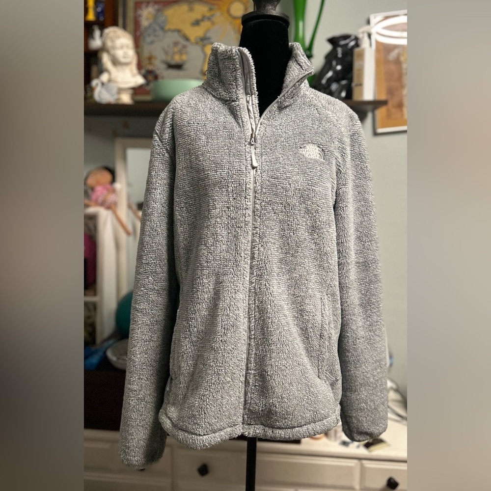 The North Face Soft Gray Sherpa Jacket